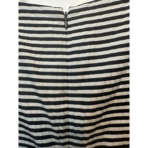 Lafayette 148 Sheath Dress Sz 16 Black White Sleeveless Career Work Cocktail - Picture 6 of 7